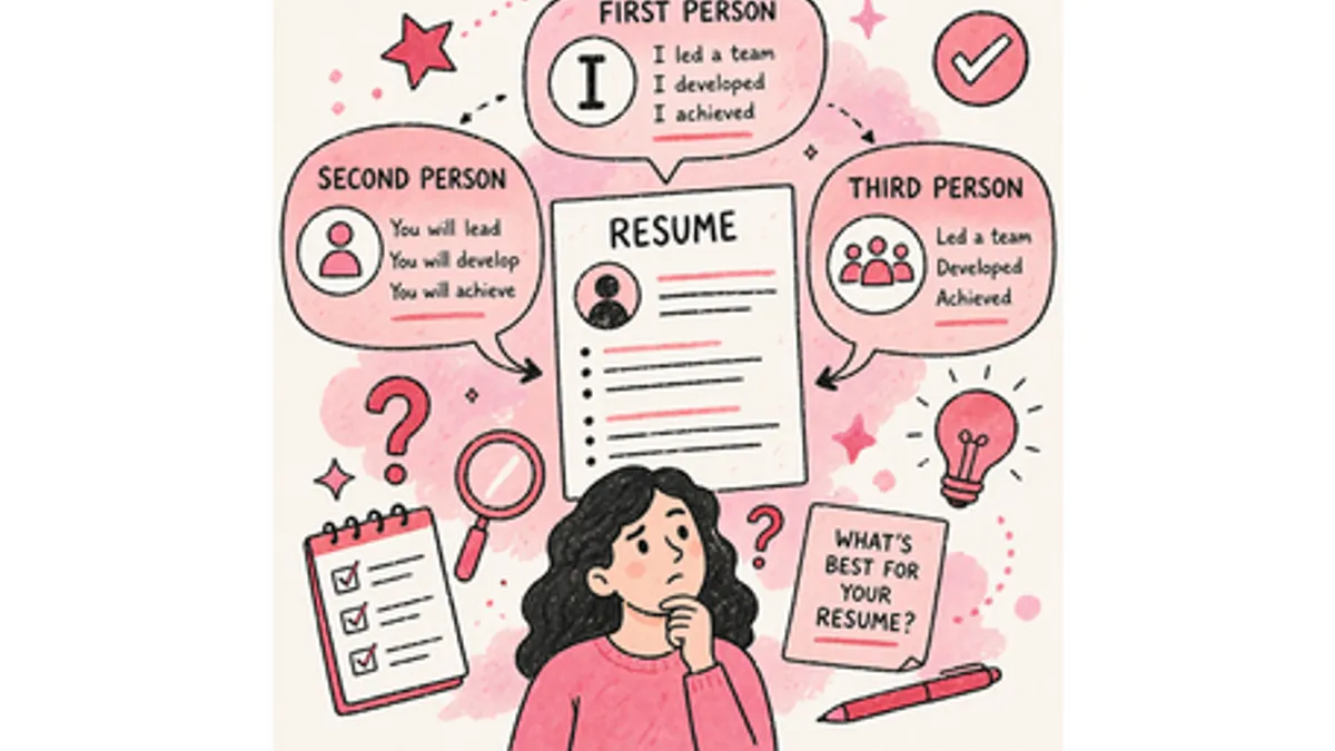 Should You Use First Person in a Resume?